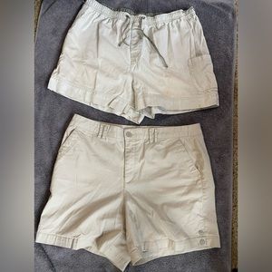 Womens Gloria Vanderbilt khakis size 14 and faded glory size Large roomy